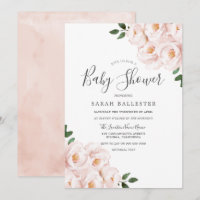 Schöne weiche, rosa Blume Babydusche