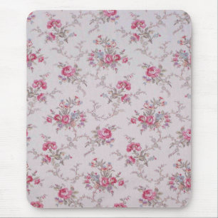 Schöne weiche Vintage Rosen und Blätter Mousepad
