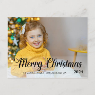 Schöne Weihnachten 2024 Foto-Typografie