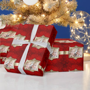 Schöne Weihnachten, Goldene Fohlen, individuelles Geschenkpapier