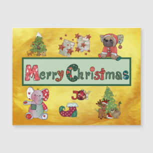 Schöne Weihnachten Magnetkarte