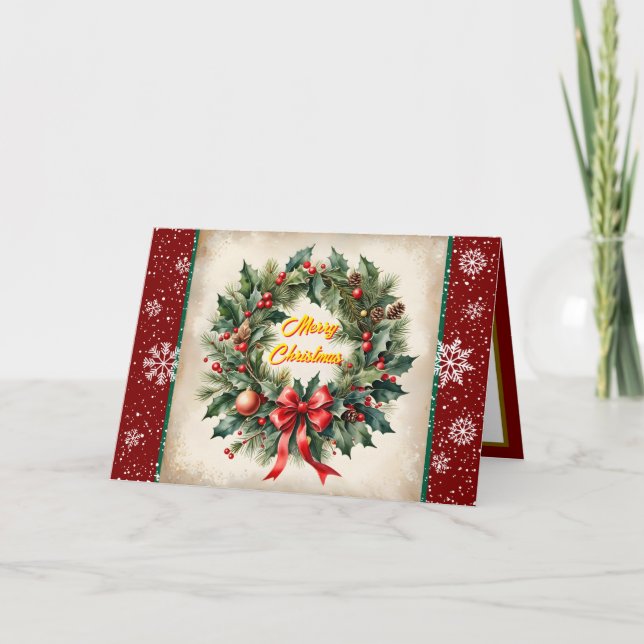 Schöne Weihnachts-festliche Alte Sammlung Karte (Vorderseite)