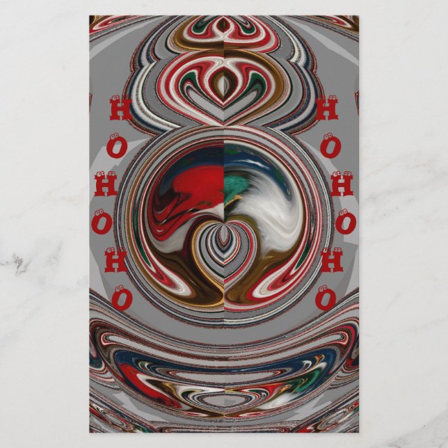 Schöne Weihnachts-Urlaub Saison Farben Briefpapier (Vorderseite)