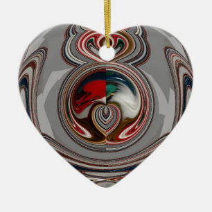 Schöne Weihnachts-Urlaub Saison Farben Keramik Ornament