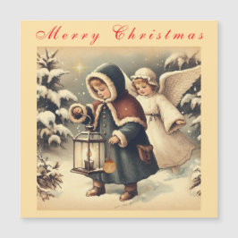 Schöne WeihnachtsAngels Magnetkarte