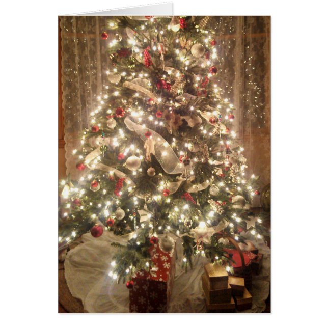 Schöne Weihnachtsbaum Traditionelle Gruß (Vorne)