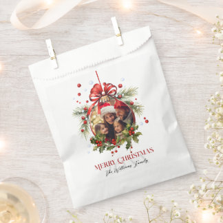 Schöne Weihnachtsbaumrahmen Familienferien Geschenktütchen