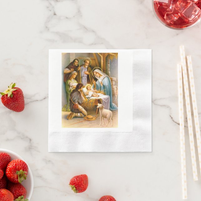 Schöne Weihnachtsdekoration Serviette (Beispiel)