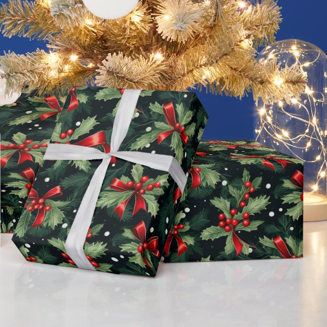Schöne Weihnachtsfeier Geschenkpapier (Feiertage)