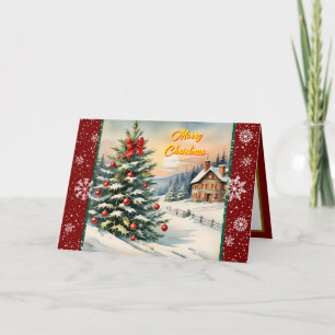 Schöne Weihnachtsfeier Moderne Sammlung Karte
