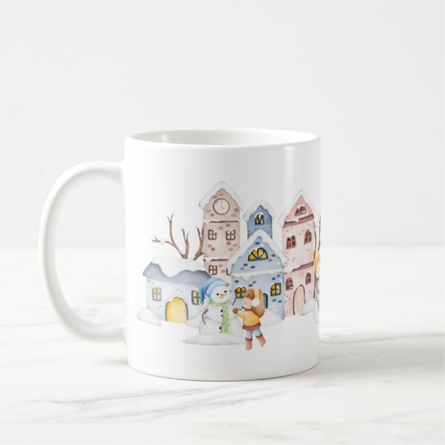 Schöne Weihnachtsfeier-Tasse Kaffeetasse (Links)