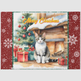 Schöne Weihnachtsfeiertage Alte Sammlung Seidenpapier