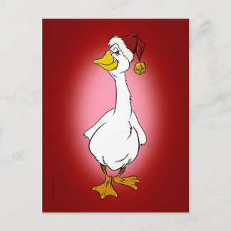 Schöne Weihnachtsgans Feiertagspostkarte