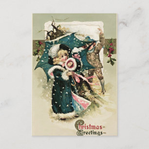 Schöne Weihnachtskarte Einladung