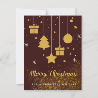 Schöne Weihnachtskarte Feiertagskarte