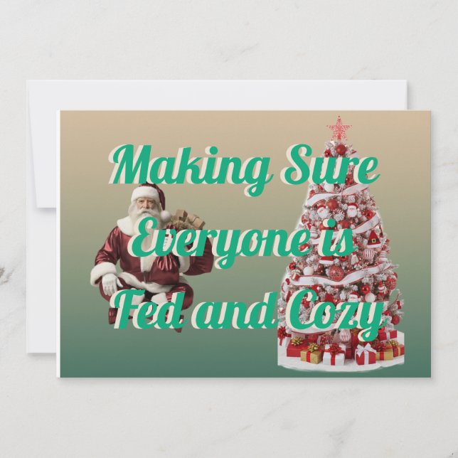 Schöne Weihnachtskarte für die Party Feiertagskarte (Vorderseite)