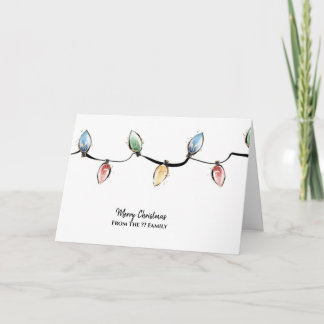 Schöne Weihnachtskarte für Watercolor Karte