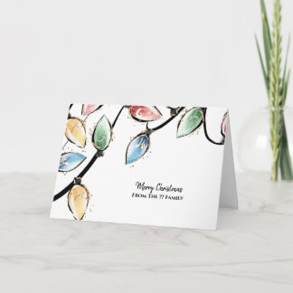 Schöne Weihnachtskarte für Watercolor Karte