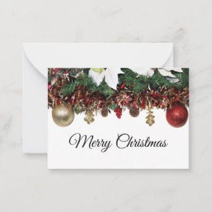Schöne Weihnachtskarte Mitteilungskarte