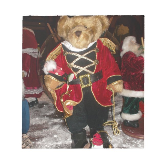 Schöne Weihnachtskarte Notizblock (Vorderseite)