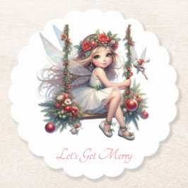 Schöne Weihnachtsküche mit Wasserfarbe Untersetzer