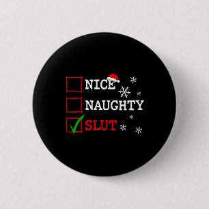 Schöne Weihnachtsliste Funny Festive Santa Ha Button