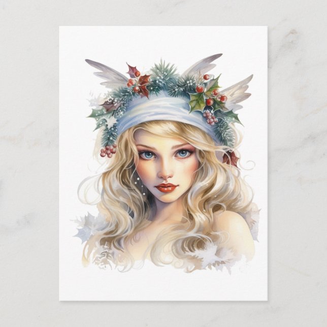 Schöne Weihnachtszucht Feiertagspostkarte (Vorderseite)