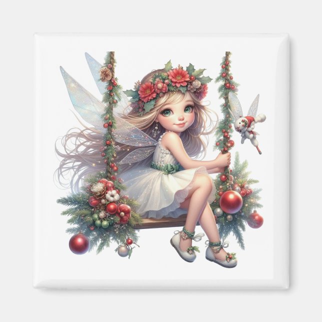 Schöne Weihnachtszucht Magnet (Vorne)