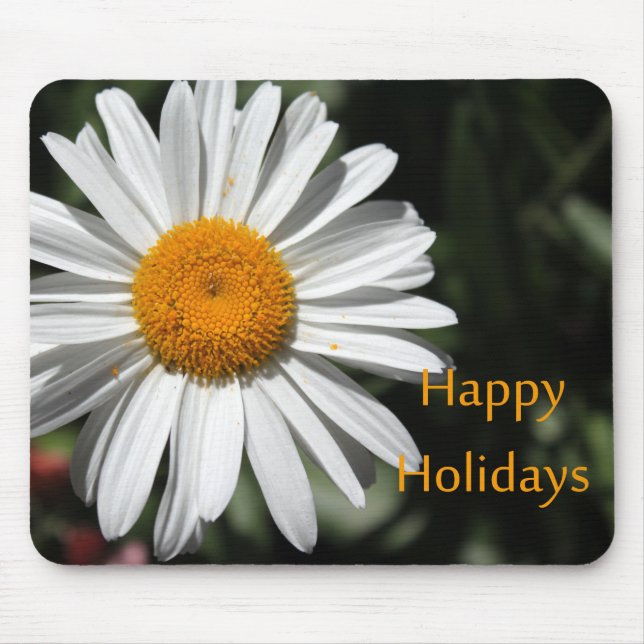 Schöne weiße Blume Gaumenfreuden Mousepad (Vorne)