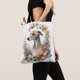 SCHÖNE, WEISSE HUNDE TASCHE