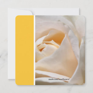 Schöne weiße Rosen-Blumen-Geburtstagsfeier Einladung