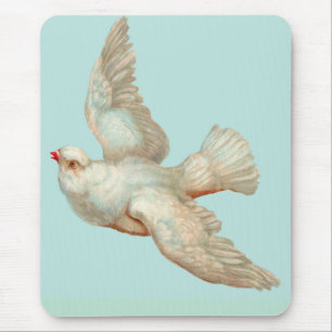 schöne weiße Taube Mousepad