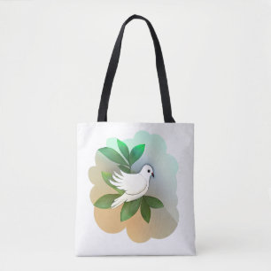 Schöne weiße Taube Tasche