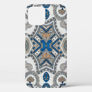 Schöne, weiße und blaue Arabeske, islamische Patro Case-Mate iPhone Hülle