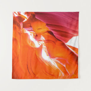 Schöne Weitwinkelansicht mit phantastischem Sandst Wandteppich