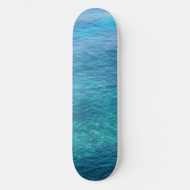 Schöne Wellen in der Natur Skateboard (Vorderseite)