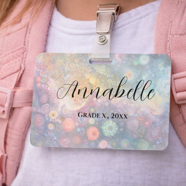 Schöne Whimsikfarben zurück zur Schule Ausweis (Von Creator hochgeladen)