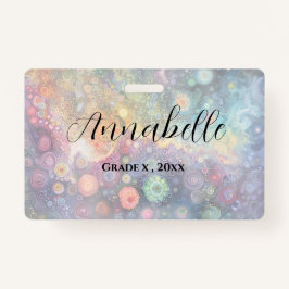 Schöne Whimsikfarben zurück zur Schule Ausweis