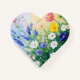 Schöne Wiesen mit Wildblumen Notizbuch