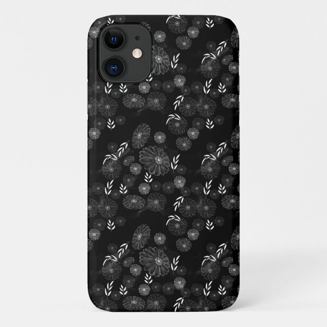 Schöne Wildblume Doodles Muster Case-Mate iP iPhone Hülle (Rückseite)