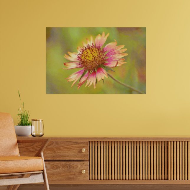 Schöne Wildblume Feuerrader Kunst Poster (Wohnzimmer 2)