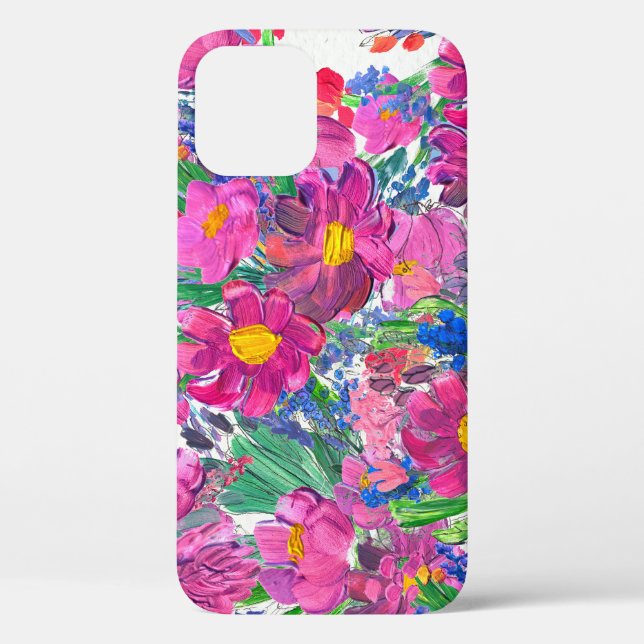 Schöne Wildblumen: Handgezeichnete Kunst. Case-Mate iPhone Hülle (Rückseite)