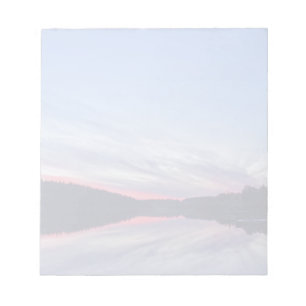 Schöne Wildnis Sonnenuntergang über dem Foto Notizblock