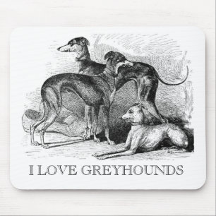 Schöne Windhunde Mousepad