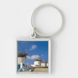 Schöne Windmühlen auf der Insel Mykonos, Schlüsselanhänger