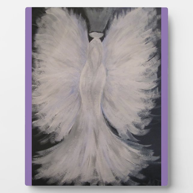 Schöne Winged Guardian Angel Malerei Kunst Fotoplatte (Vorderseite)