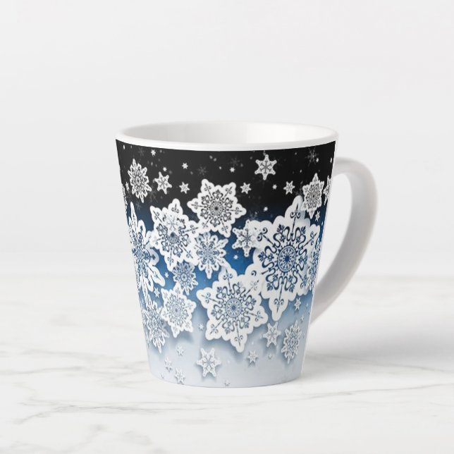 Schöne Winter Latte Tasse! Milchtasse (Rechte Ecke)
