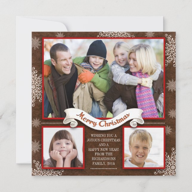 schöne Winterferien Grußkarten Feiertagskarte (Vorderseite)