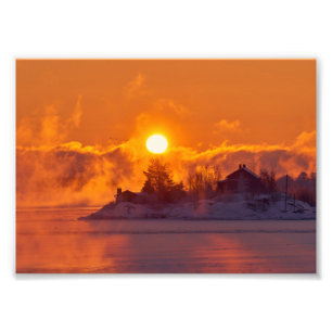 Schöne Winterlandschaft Foto Erweiterung