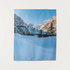 Schöne Winterlandschaft im Tamar-Tal, Slowenien Wandteppich